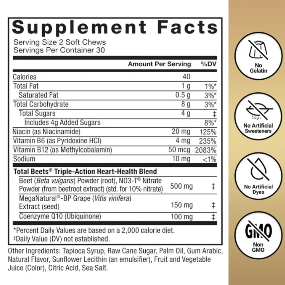 Total Beets™ – Blood Pressue Support + Strengthening Heart Health (Trusted By Doctors)