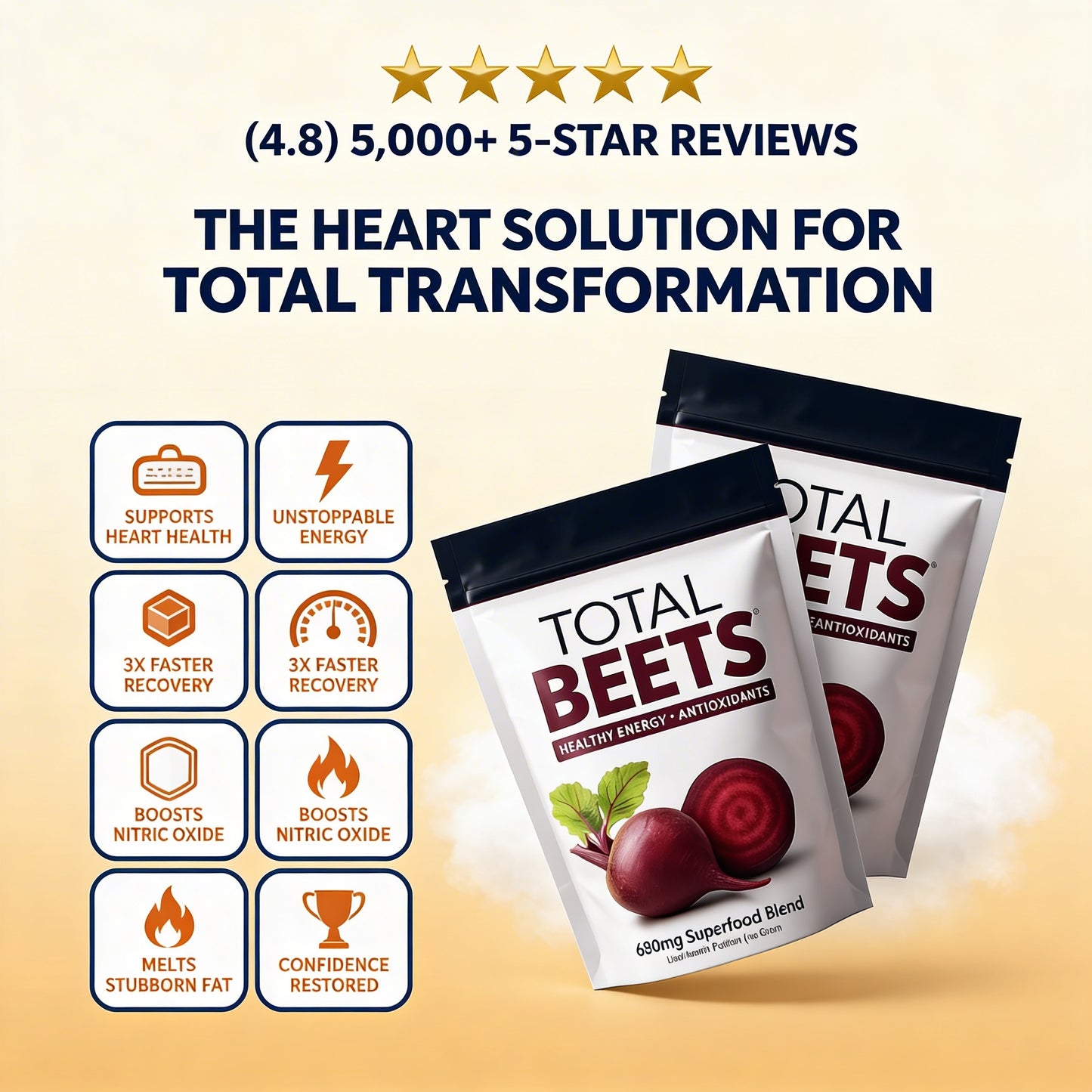 Total Beets™ – Blood Pressue Support + Strengthening Heart Health (Trusted By Doctors)