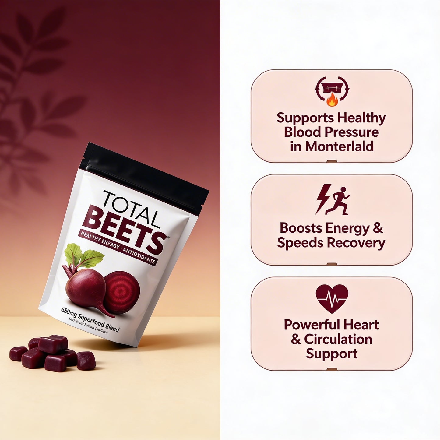 Total Beets™ – Blood Pressue Support + Strengthening Heart Health (Trusted By Doctors)