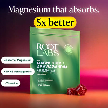 Improves Sleep Quality Liposomal Magnesium + Ashwagandha Gummies