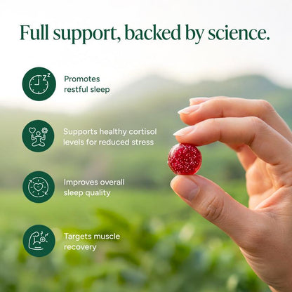 Improves Sleep Quality Liposomal Magnesium + Ashwagandha Gummies