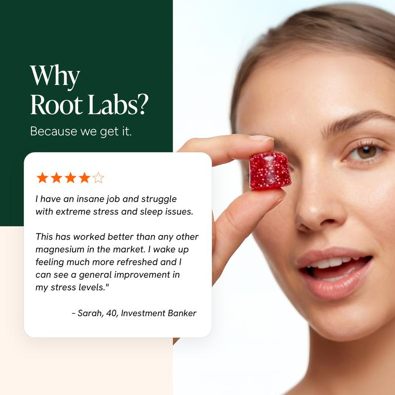 Improves Sleep Quality Liposomal Magnesium + Ashwagandha Gummies