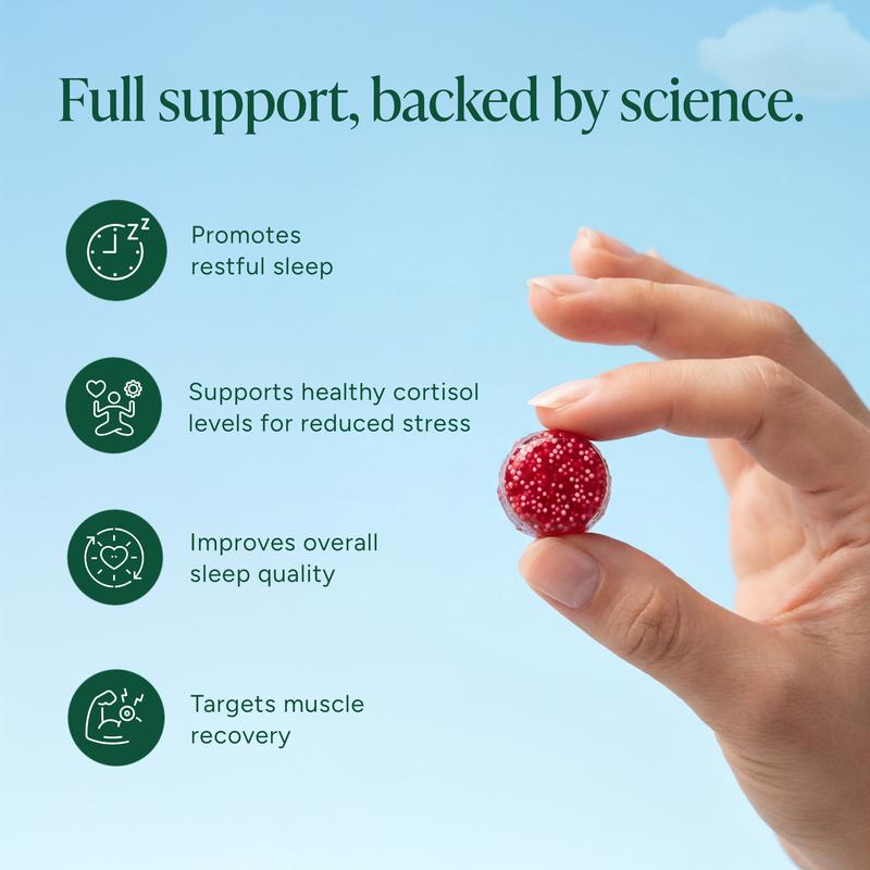 Improves Sleep Quality Liposomal Magnesium + Ashwagandha Gummies